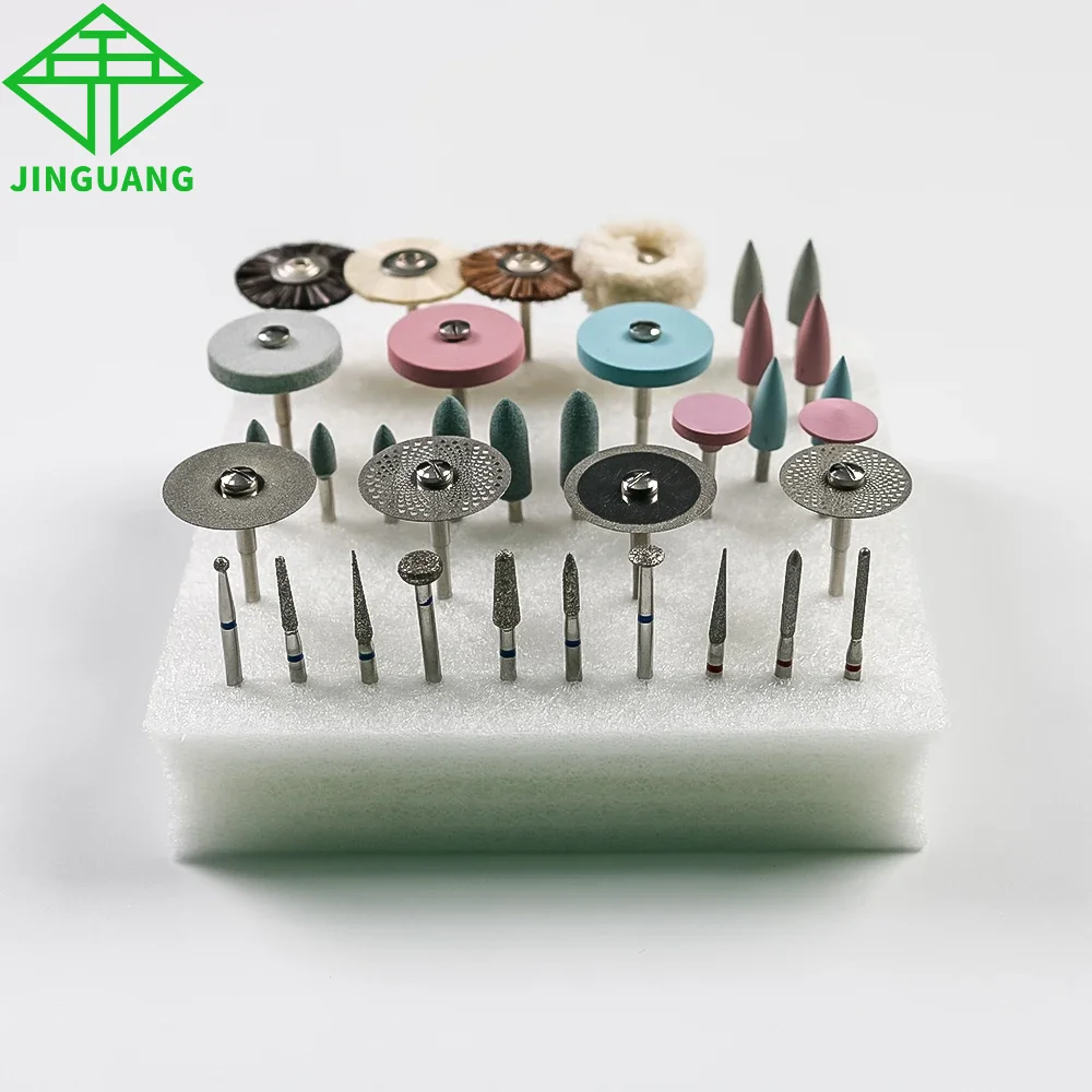 

Dental Popular HP Kit for grinding or polish Ceramics / Porcelain Applied to Laborary DIY Hobbies Diamond Burs Brush