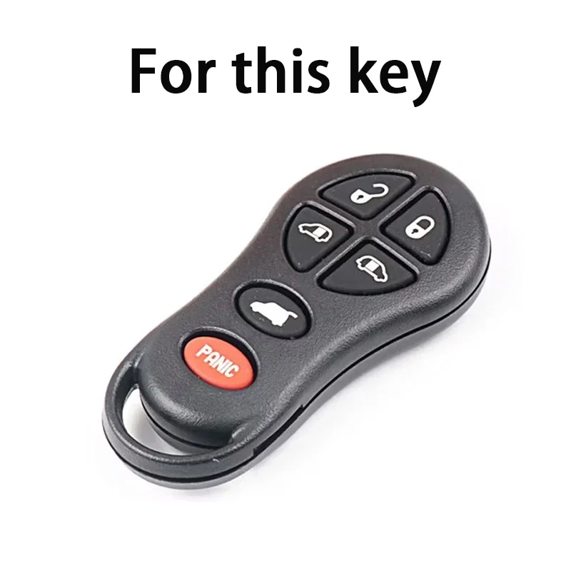 6Buttons TPU Car Entry Remote Key Shell Fob Case For Chrysler Voyager Cruiser For Dodge Ram Dakota Jeep Cherokee Keyless
