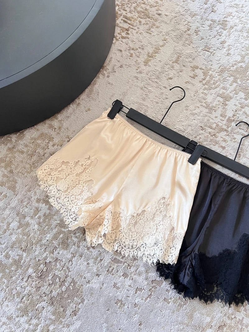 Taille haute dentelle évider taille élastique pantalons ort slips pour femmes respirant sans fuite légère vêtements d'extérieur polyvalents Sl...