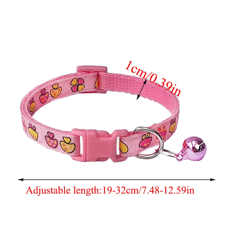 Mushroom Dog Collar Cats Collar Basic Bells Pet Collar Pets Dog Accessories For Puppy Kitten Chihuahua Neck Ring Puppy Strap