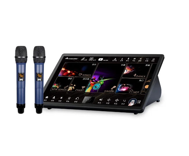 15.6 inch touch screen 96T latest karaoke system machine with microphone party KTV player karaoke machine