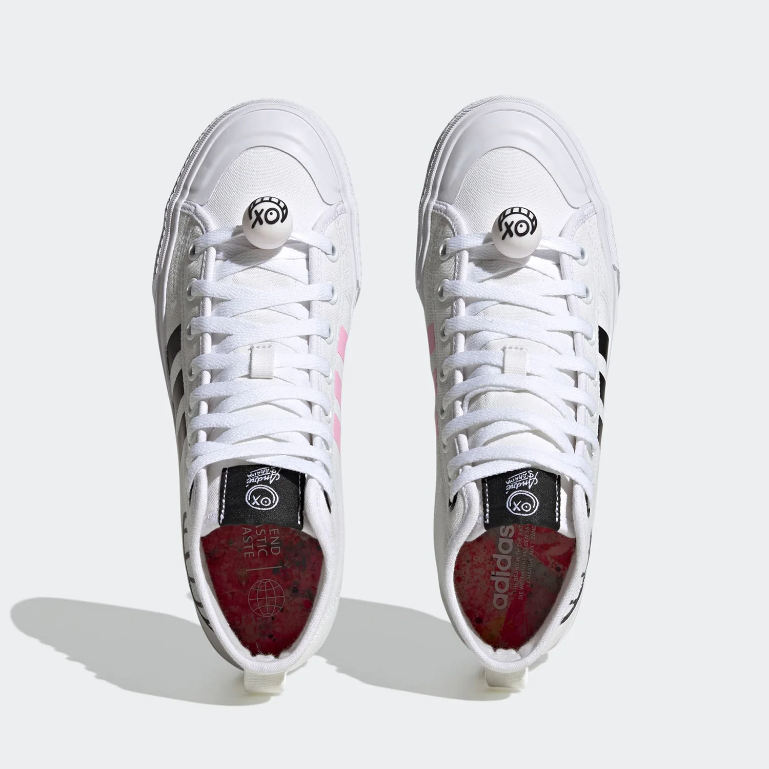 アディダス 正規品 スーパースター ユニセックス キャンバス ハイトップ カジュアル スニーカー HQ6861