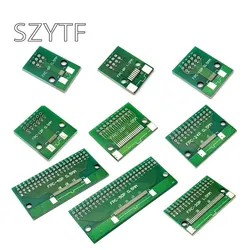 Double Side 0.5mm 1mm 6/8/10/12/20/24/30/40 Pin to DIP 2.54mm FPC/FFC SMT Adapter Socket Plate PCB Board Connector DIY KIT