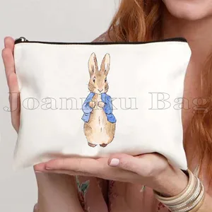 Lucu Beatrix Potter Kartun Peter Rabbit Anime Bebek Wortel Kawaii Hewan Kanvas Kosmetik Makeup Toilet Tas Pensil Case Pouch 10 poster jessica rabbit penjualan terbaik - №