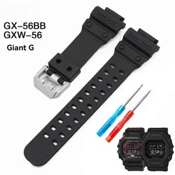 For Casio G-SHOCK Series GX-56BB GXW-56 Giant G Modified Large Block Resin Silicone Strap Waterproof Sport Wristband with Tools