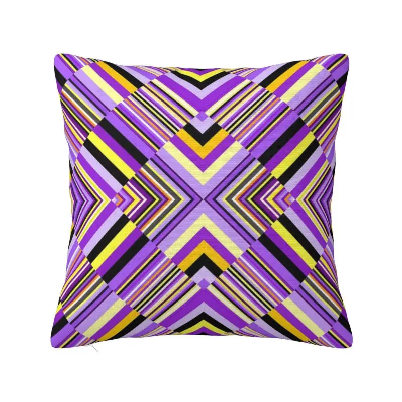 

Custom Geometric Polygon Colorful Cushion Cover Home Decorative Print Throw Pillow Case for Sofa Double Side