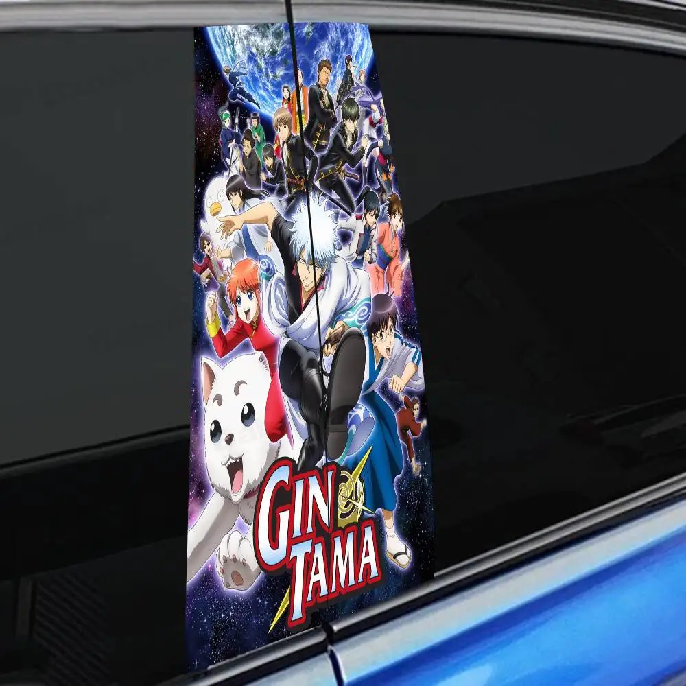 

G-Gintama аниме автомобильная наклейка на переднюю стойку ПВХ наклейка на центральную стойку автомобиля наклейка на стойку B солнцезащитная защита от царапин водонепроницаемая