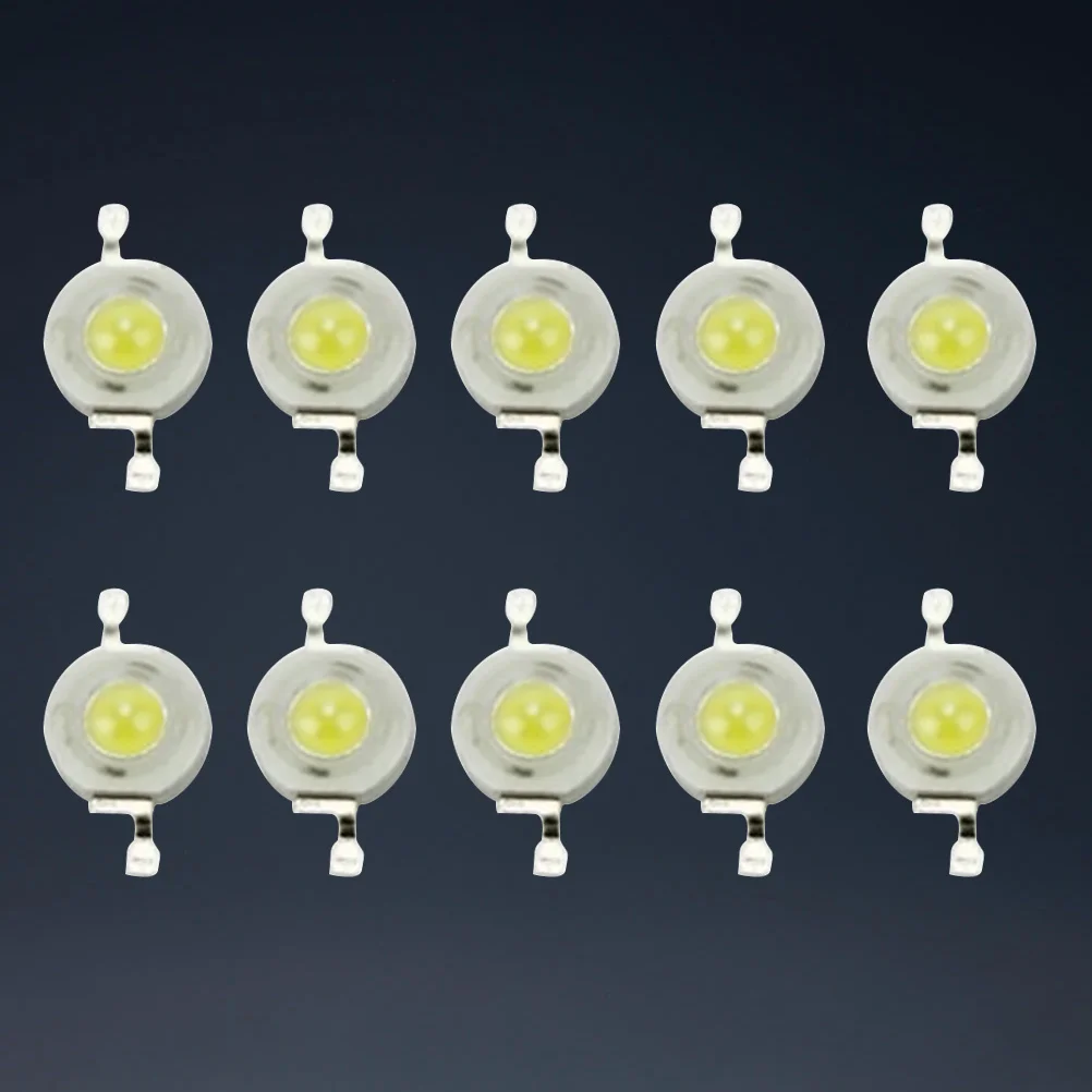 10 قطعة LED رقاقة مصباح 1 واط عالية الطاقة 6000-6500 كيلو 100-110lm توفير الطاقة مشرق الخرز ل الكاشف الأضواء حوض السمك الإضاءة