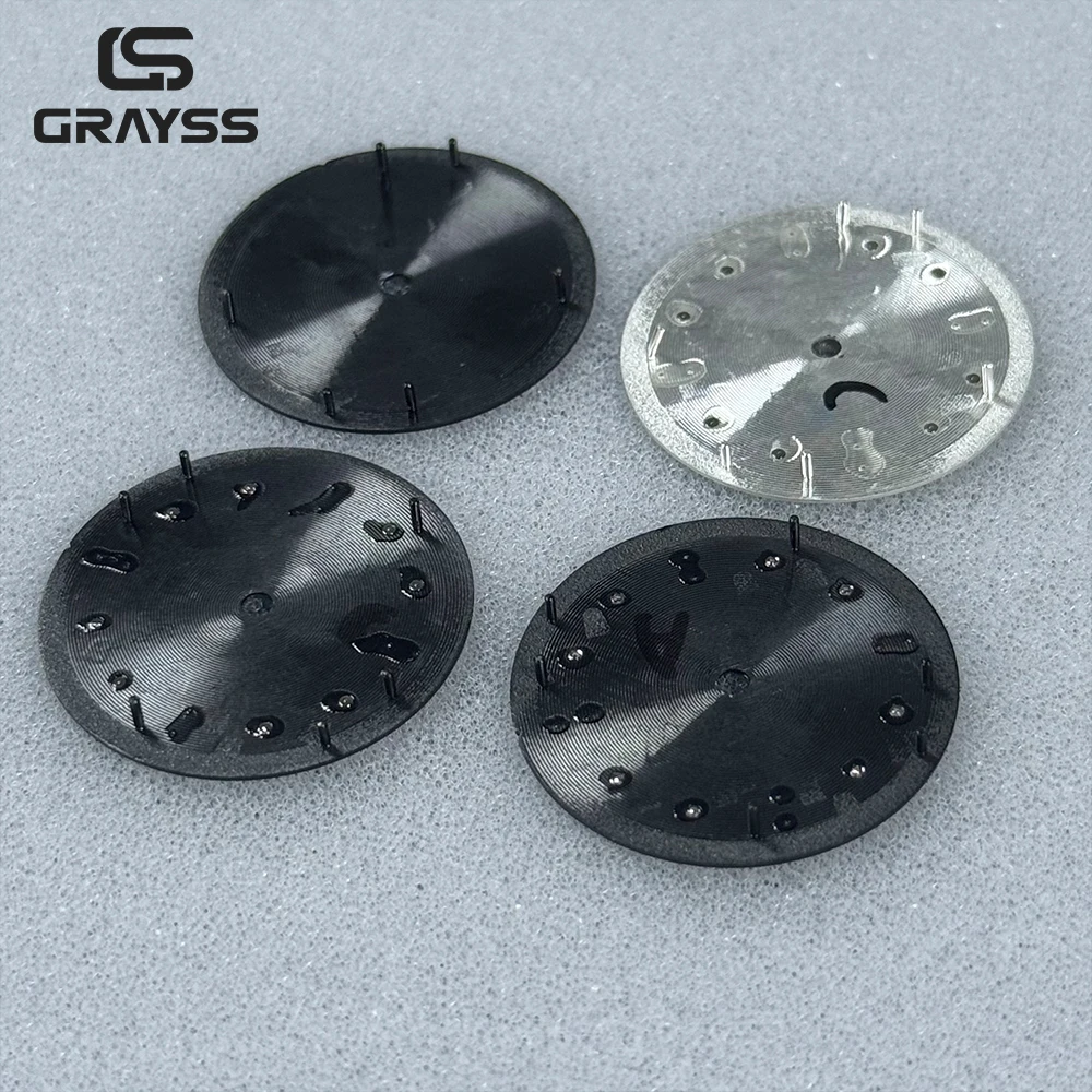 50- FATHOMS ساعة ريترو بقرص ثلاثي الأبعاد شبح أخضر أزرق كامل لوم SKX ملحقات ساعة لحركة nh35 ETA/PT5000 miyota8215