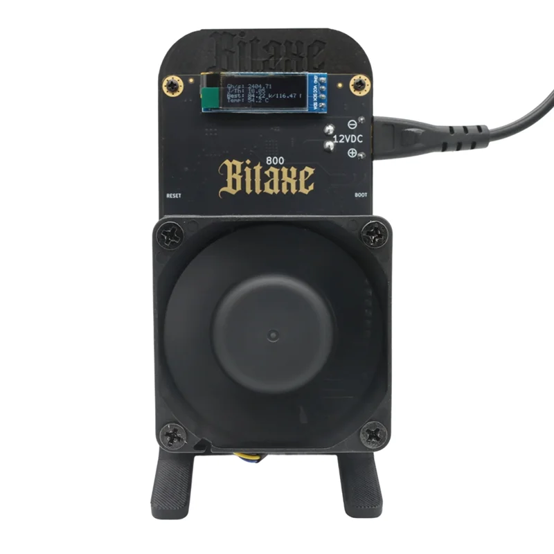 

Bitaxe GT800 Bitaxe 800 ASIC Bitcoin Miner, хешрейт 2,55TH/S, 2X BM1370 BTC Solo, чип для майнинга с открытым исходным кодом, бесшумный, вилка европейского стандарта-ABIU