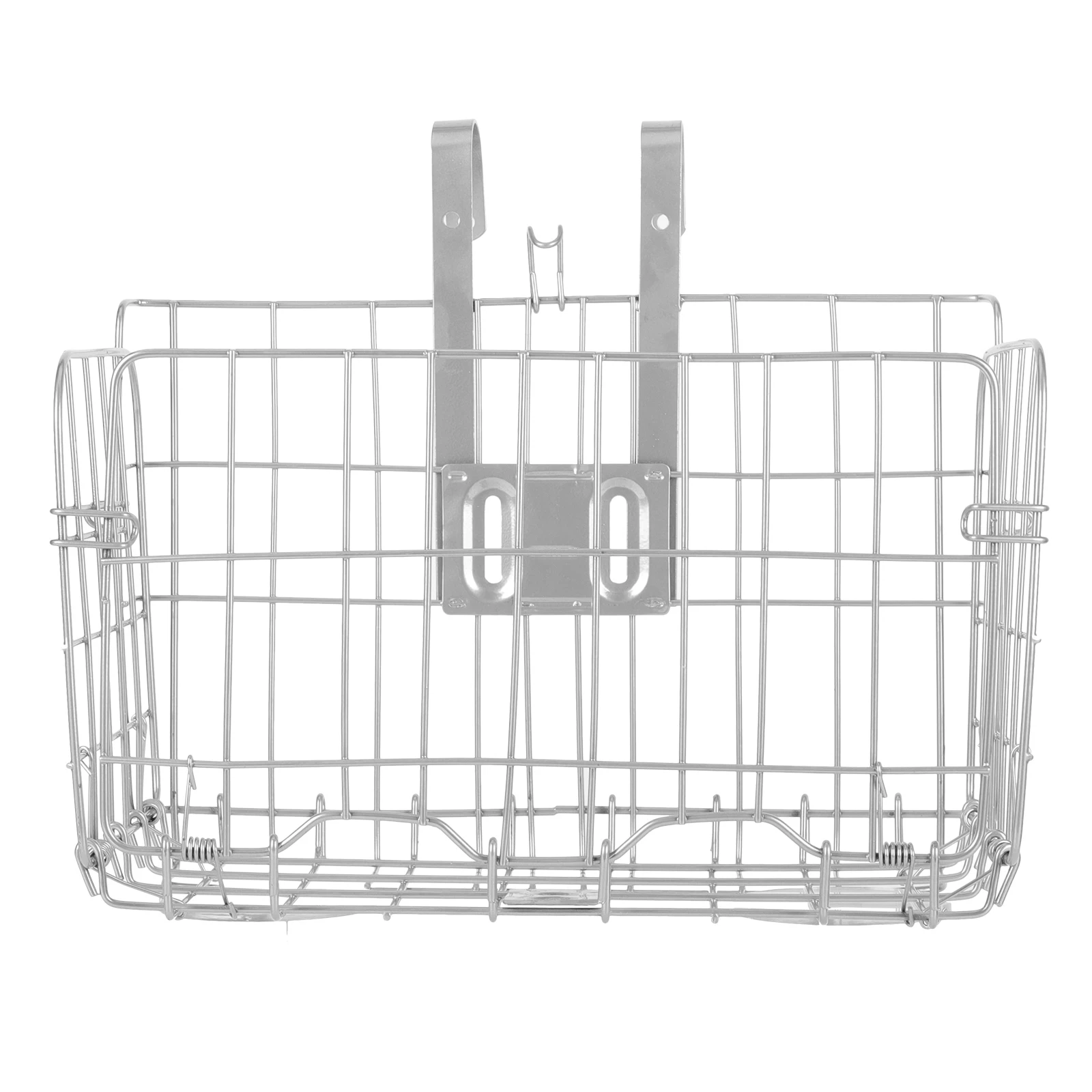 

Folding Bike Storage Basket Durable Lightweight Silver Side Hanging Container For Mountain Bikes Electric Vehicles Accessories