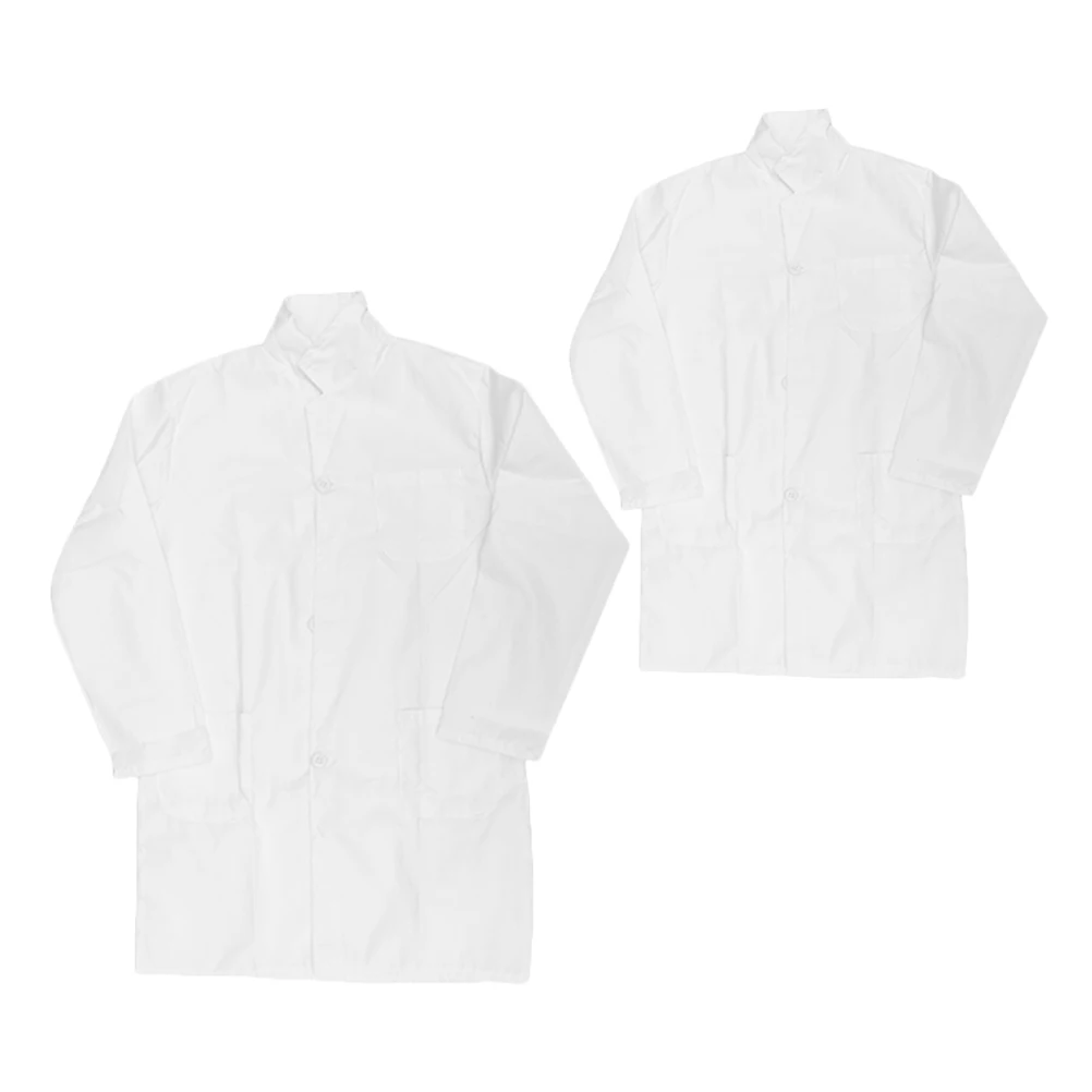 

2pcs Costume Toddler Reusable Doctor For Science Party Cosplay Props Scientist Clothes Cotton Washable