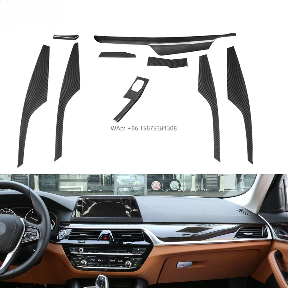 

Interior Accessories for Car Pre- Preg Carbon Fiber Full Set Interior for Car Dashboard Cover Panels for 5 Series G30 9PCS
