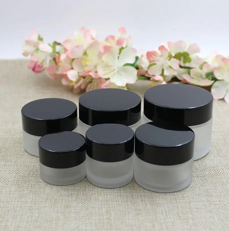 

5G10g15g20g30g50g frosted glass jar pot tin essential gel serum moisture eye cream sample test skin care cosmetic packing