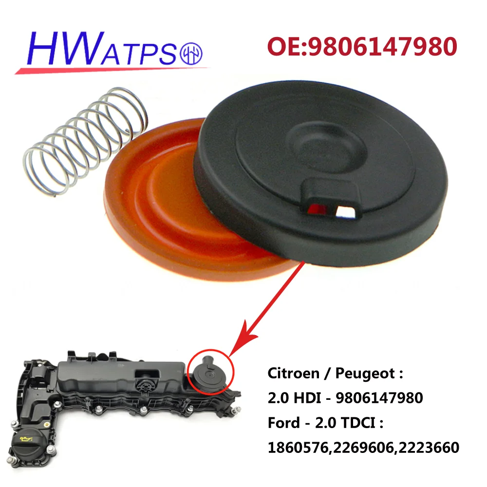 For Citroen Peugeot C4 Grand Picasso II C5 Aircross Ford Galaxy S-Max Valve Cover Repair Kit 9806147980 1860576 2269606 2223660