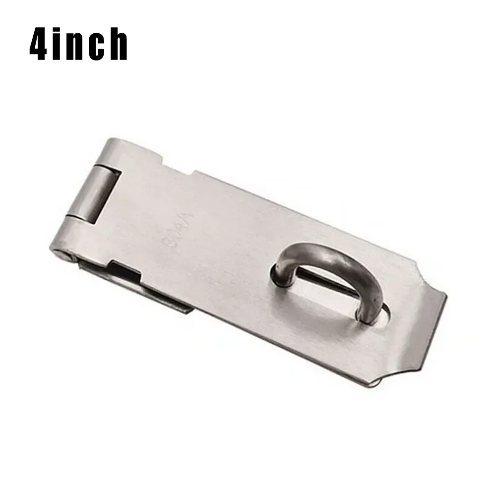 Home Door Bolt Latch Silver Stainless Steel Drawer Hardware Padlock Buckle Safety Cabinet Cupboards Convenient