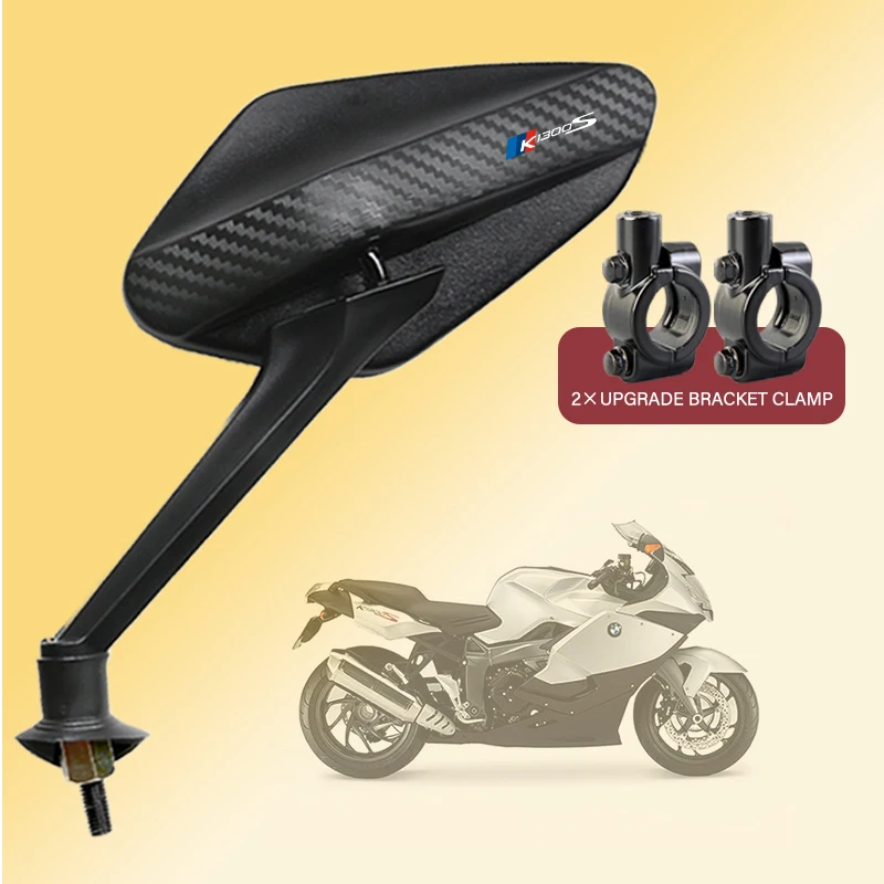 

2Pcs/Pair Anti-Glare Motorcycle Rearview Convex Mirrors Rotatable 8mm For BMW K1300S K1300 S K1200GT K1200 GT K1300R K 1300 R