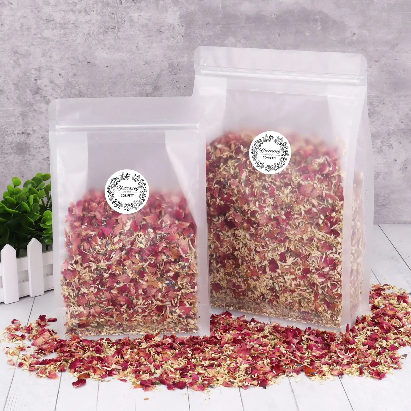 100/200g Dried Rose Flower Petals Confetti Wedding Party Decoration Biodegradable Real Natural Flower Petal Handmade Supplies