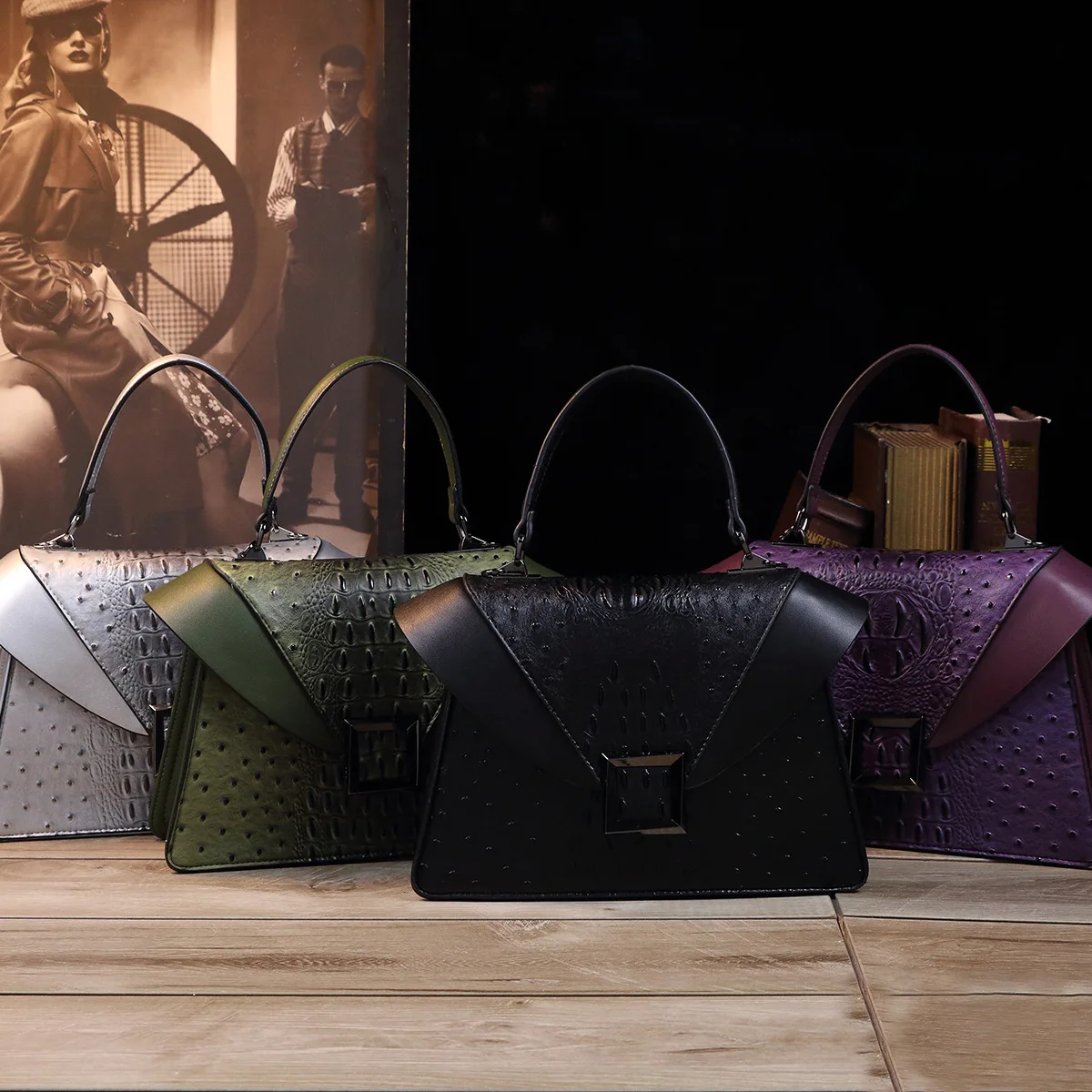 Designer Marke High-end Neue Leder Farbe Handtasche Mode Flip Schulter Tasche Straße Beliebte Umhängetaschen für Frauen – Detail 1