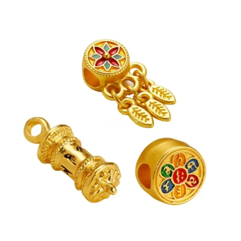 

3Pcs Alloy Pendants Buddhist Charm for Handmade Jewelry Projects Religious Necklace Earrings Making Components Dropship