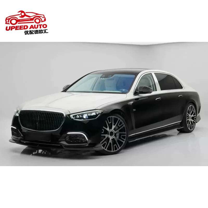 Suitable for Benz W223 S480 S580 S680 Easy-Install Body Kit Carbon Fiber 2021-2025 Front Lip Diffuser Side Skirt Mirror Cover