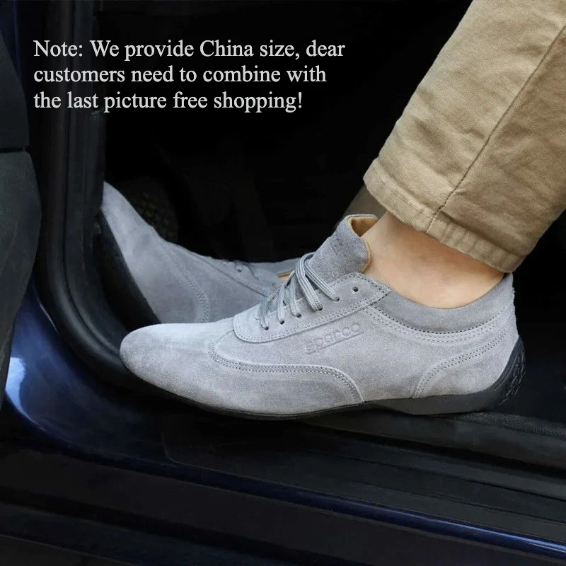 

LVAll-leather Racing Shoes For Men And Women Driving, Riding, Practicing, Car Karting, Four Seasons Leisure Sports Tide