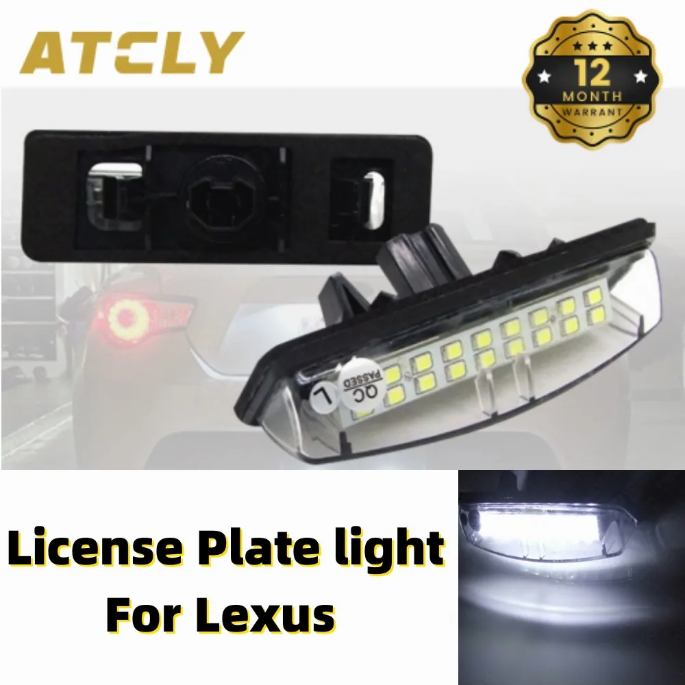 2Pcs Led Car License Plate light Lamp For Lexus Is200/Is300 Gs300/Gs430/Gs400 Ls430 Es300/Es330 Rx300/Rx330/Rx350 LX470/LX570