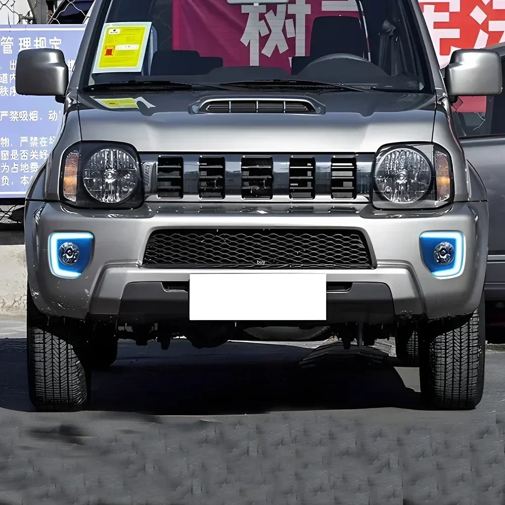 Montaje DRL automático para Suzuki Jimny 2012-2018, actualización de parachoques delantero, luz LED de circulación diurna dinámica de alta calidad, accesorios para coche