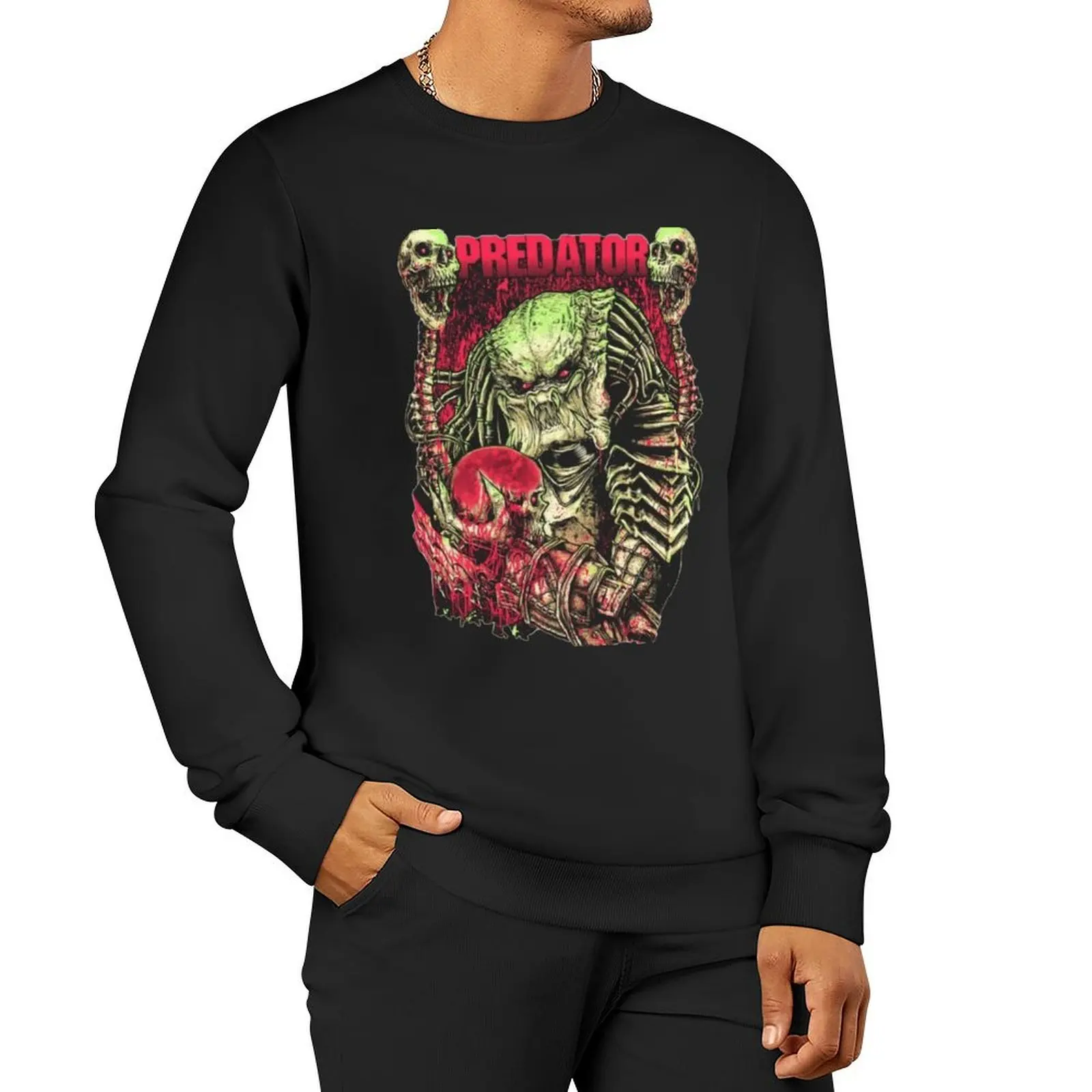 

Predator Art Sweatshirt japanese style winter man sweatshirt