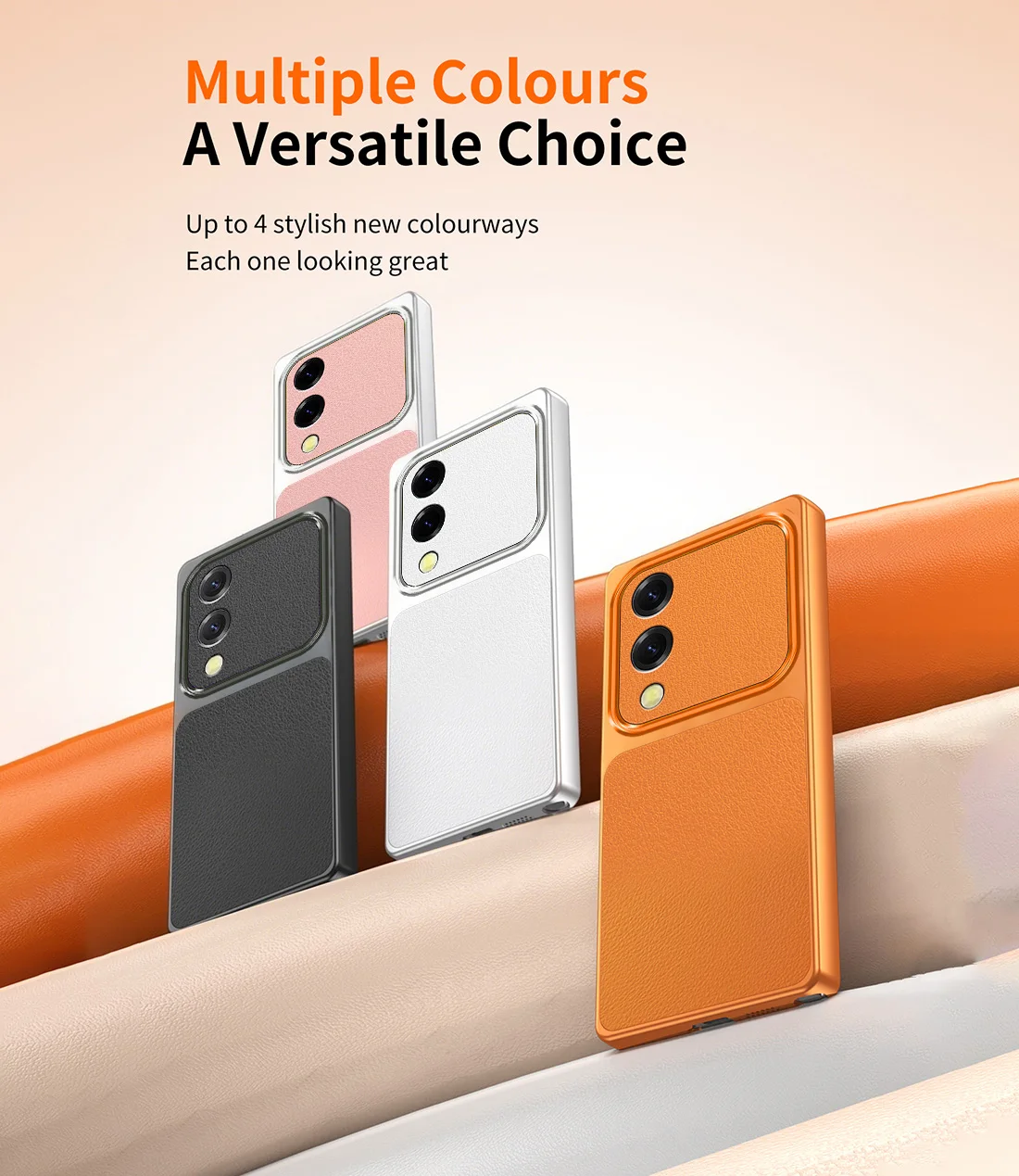 Classic Lychee-Textured Leather Ultra-Slim Phone Case for Samsung S25 Edge S25Edge Drop-proof Matte Cover with Camera Protection