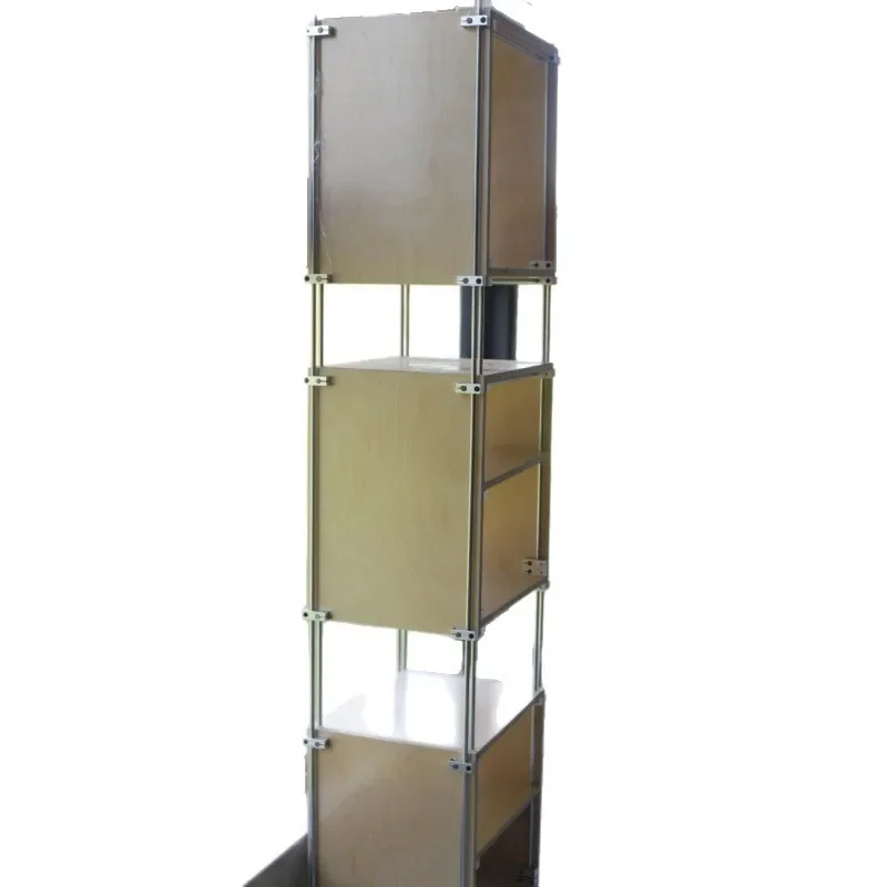 Birch aluminum profile shelf floor-to-ceiling multi-layer storage rack living room bedroom home simple bookshelf display rack