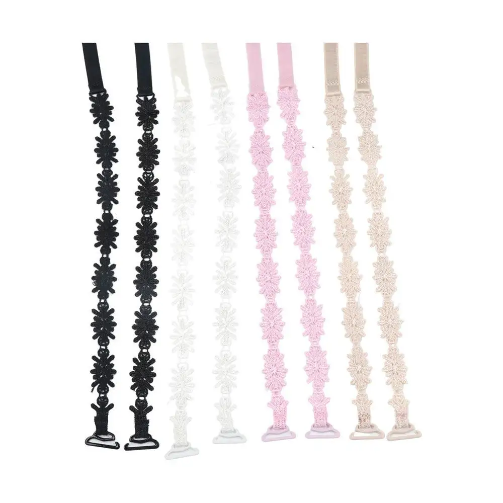 

Elastic for Wedding Lace Embroidered Transparent Shoulder Strap Invisible Bra Strap Bra Accessories Intimates Accessories