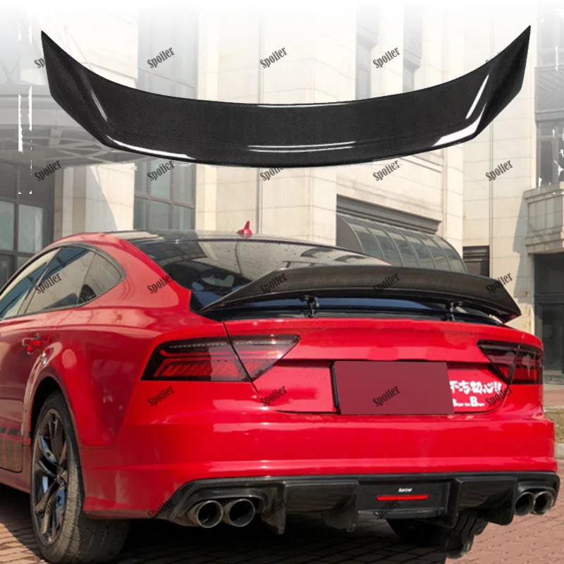 

Suitable for Audi A7 carbon fiber R-type modified high-quality carbon fiber rear spoiler luggage wing 2011-2012-2013-2014