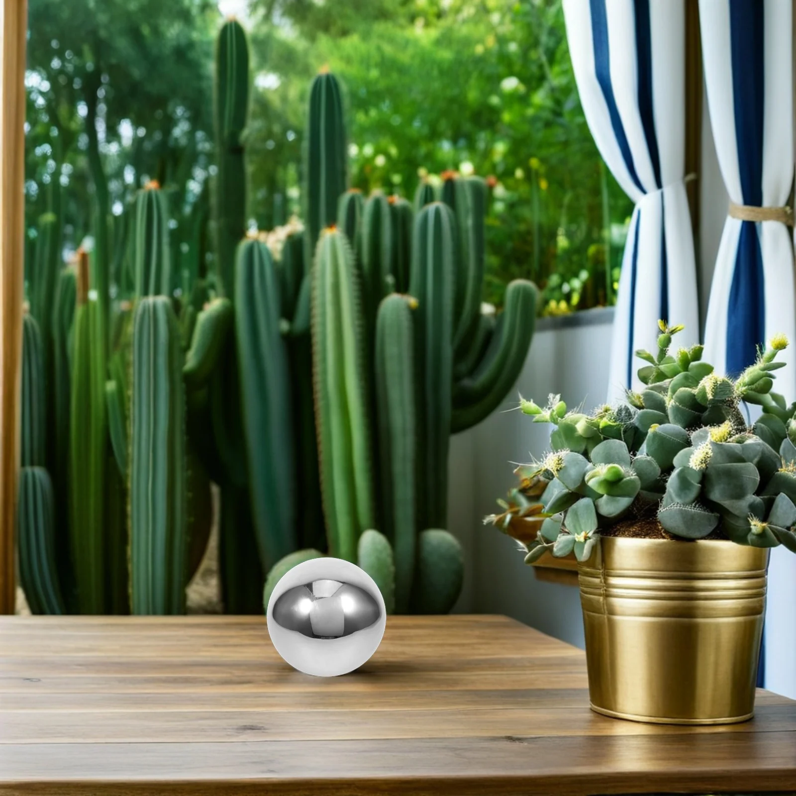 

Stainless Steel Reflective Gazing Ball Polished Garden Globe Outdoor Lawn Decoration Shiny Mirror Sphere Garden Ball