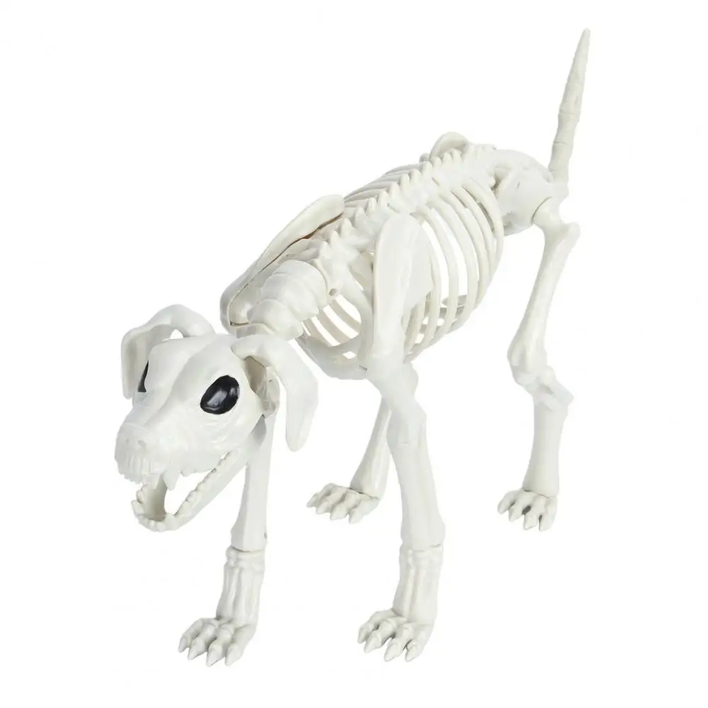 

Haunted House Prop Posable Joint Halloween Skeleton Dog Decor for Yard Garden Lawn Patio Plastic Puppy Party Favors Spooky