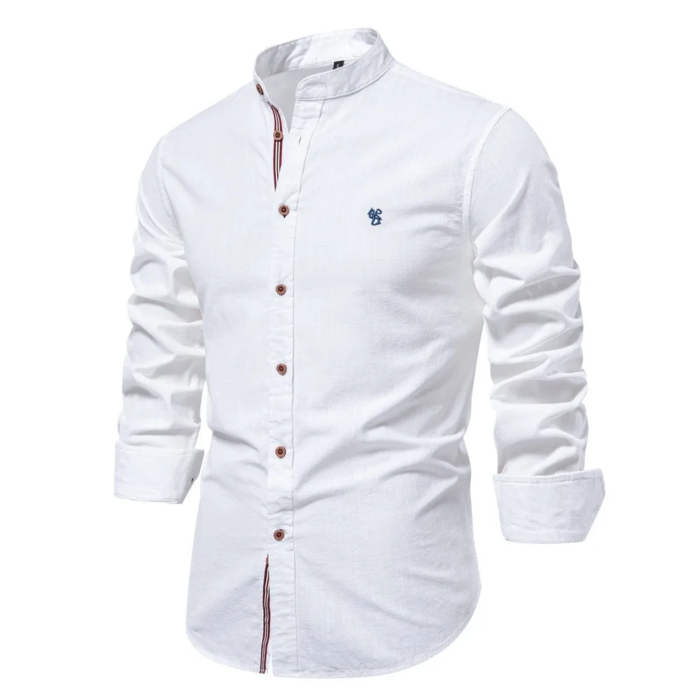 

Men's shirt, suitable for both casual and formal occasions. With embroidery, it has good breathability and is versatile for all