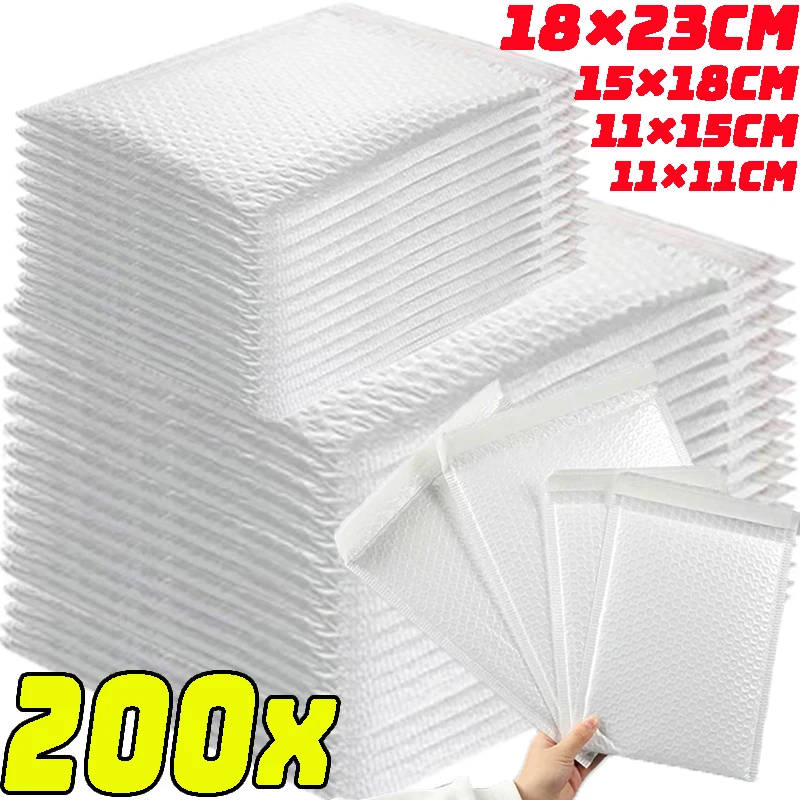 

Multi-size White Bubble Envelopes Bag Thicken Waterproof Foam Bubble Shipping Envelopes Bags Self Seal Packing Bags 11/15/23cm