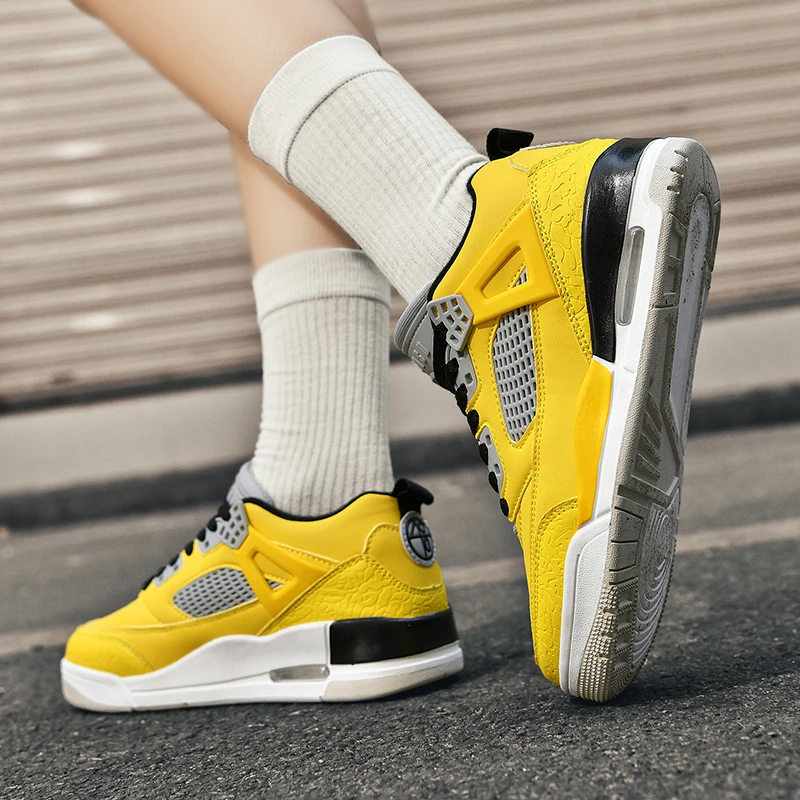 

2025 New Casual Couple Basketball Sneakers Comfortable High Quality Breathable Shoes for Men And Women Size 35-45