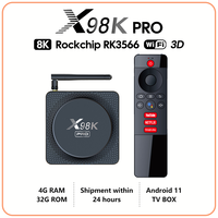 2025 X98K Pro Smart TV Box HD 4K Android 11 RK3566 4GB 32GB Dual Wifi Media Player PK X96Max Plus H96 Set Top Box