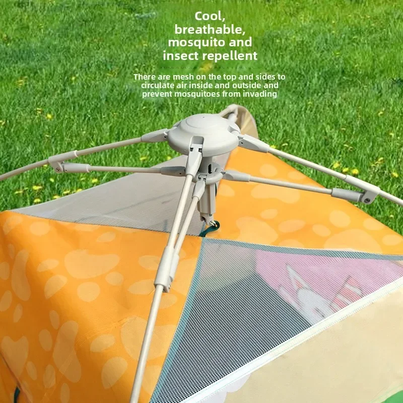 Cartoon Kids Tent Portable No Assembly Indoor Outdoor Playhouse Indoor Children's Tent Game House Baby Game House Toy House