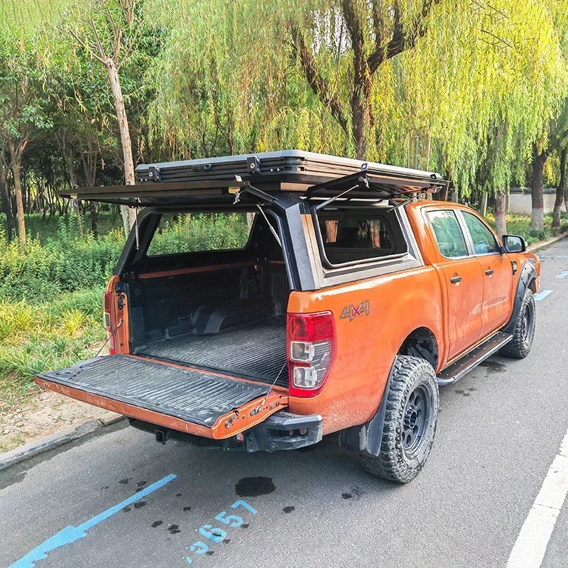 Steel Canopy with roof top tent  for Pickup Trucks Hardtop Topper tent