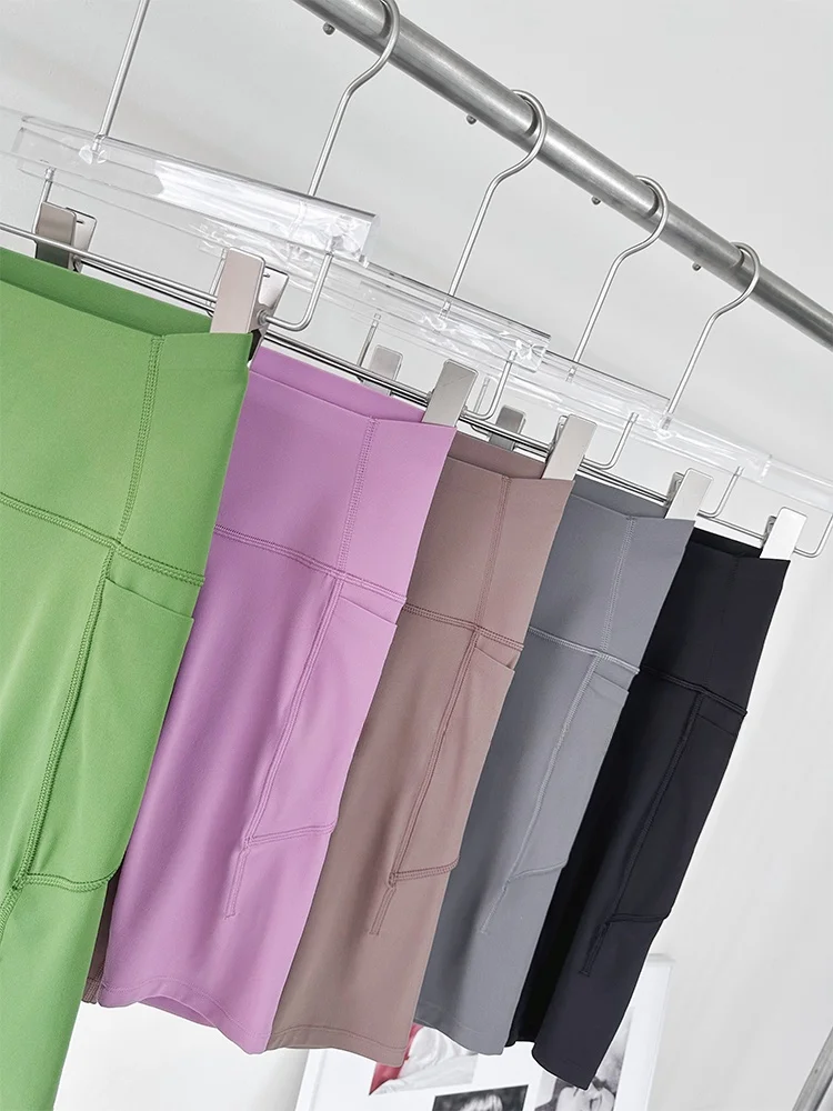 

High-Waist Fitn Yoga orts Women's Running Training Tight Breathable Five-Quarter Pants Abdomen Lifting Butt a