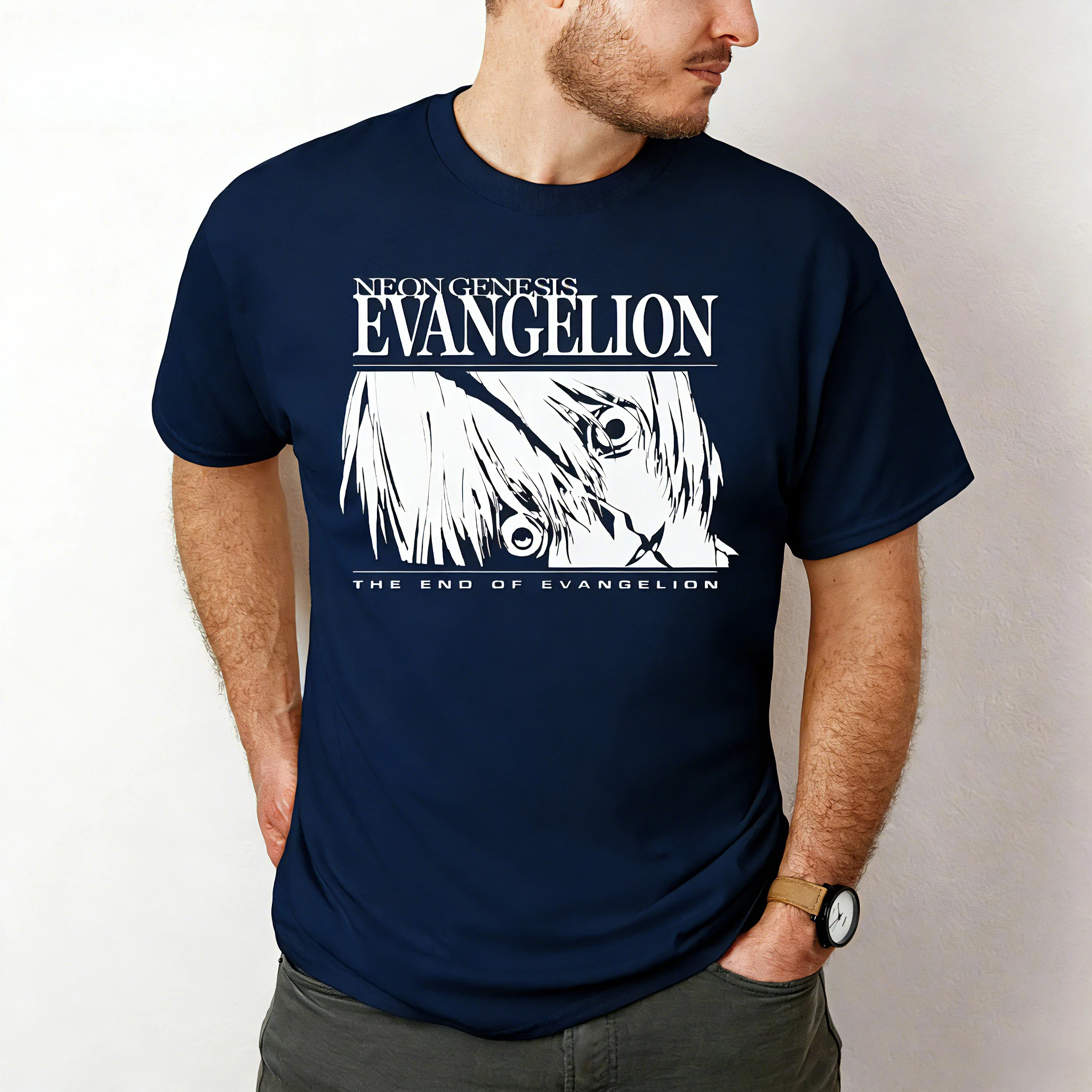 Neon Genesis Shirt End of Evangelion Rei Neon Genesis TShirt, Rei Ayanami Shirt Men Women Shirt Shinji Ikari 2026 Summer New