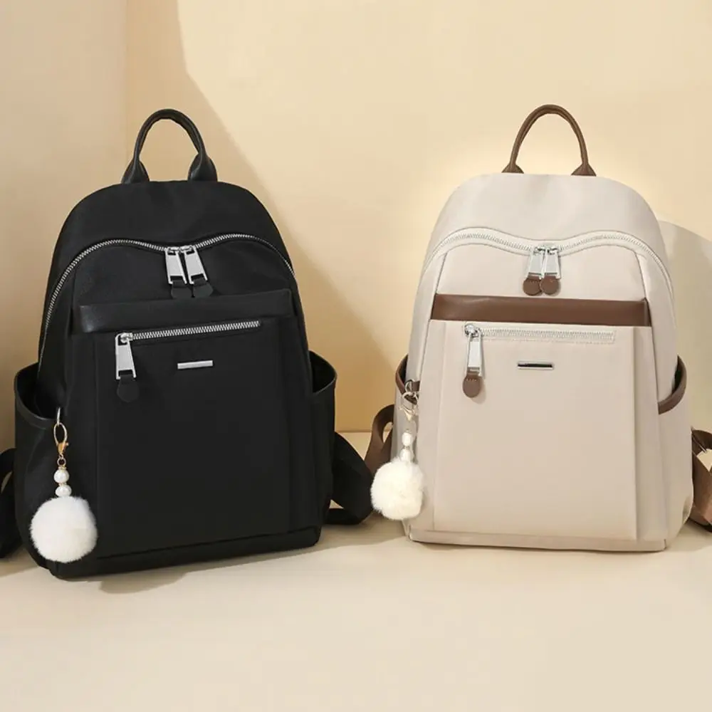 Borsa a tracolla in nylon impermeabile Zaino retrò da viaggio per ragazza di grande capacità Borse da scuola per studenti universitari di nuovo design semplice da viaggio