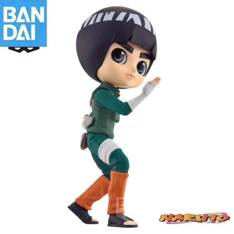 Bandai Namco Banpresto Dostępne Od Ręki Oryginalna Figurka Naruto Q posket Rock Lee z PVC Model Anime Nowa i Nieotworzona Autentyczna Zabawka Prezent Lalka