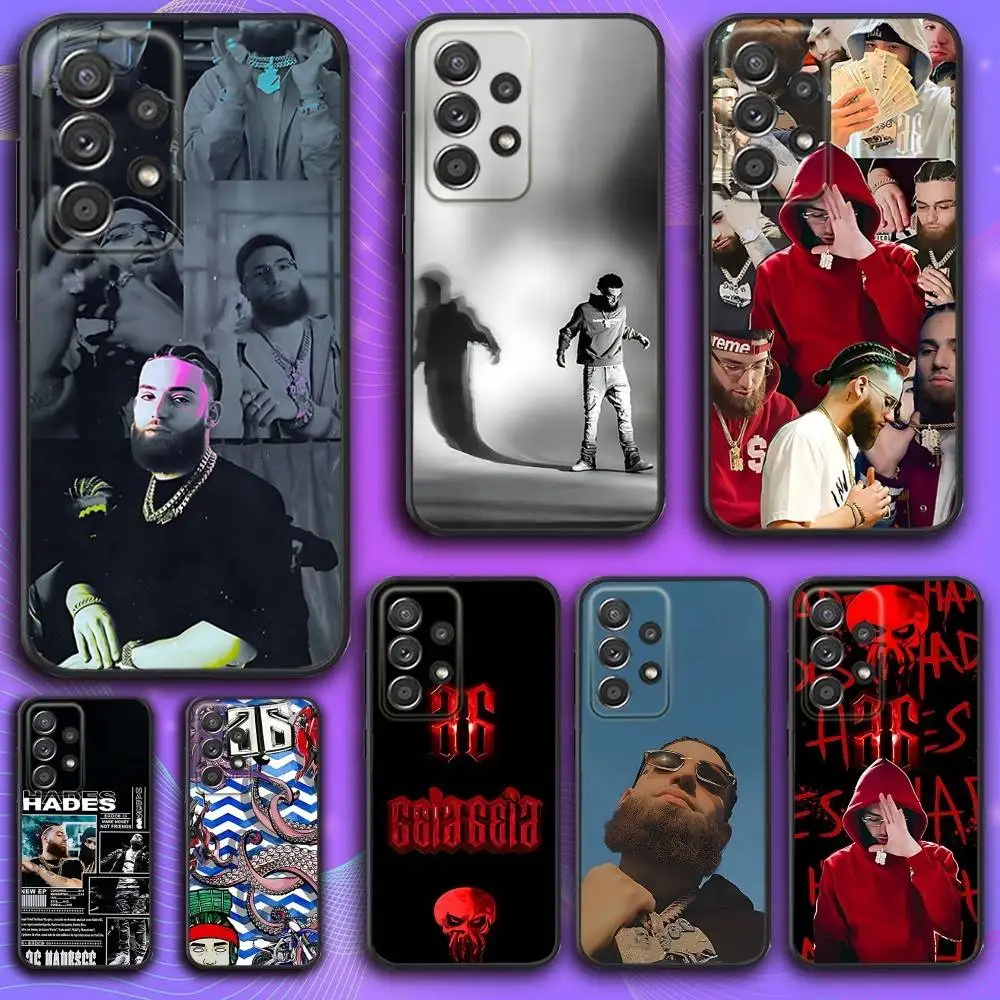 

Rapper H-Hades 66 Phone Case For Samsung S 25,24,23,22,30,21,10,9,Ultra,Plus,Lite,FE,4,5 G Soft Black Case