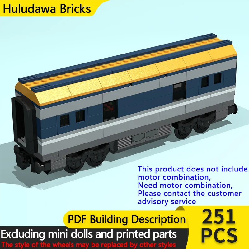 

Модель городской автомобиль MOC, строительные кирпичи, пассажирский поезд, багажная каретка, модульная технология, детские праздничные подарки, сборные игрушки, костюм