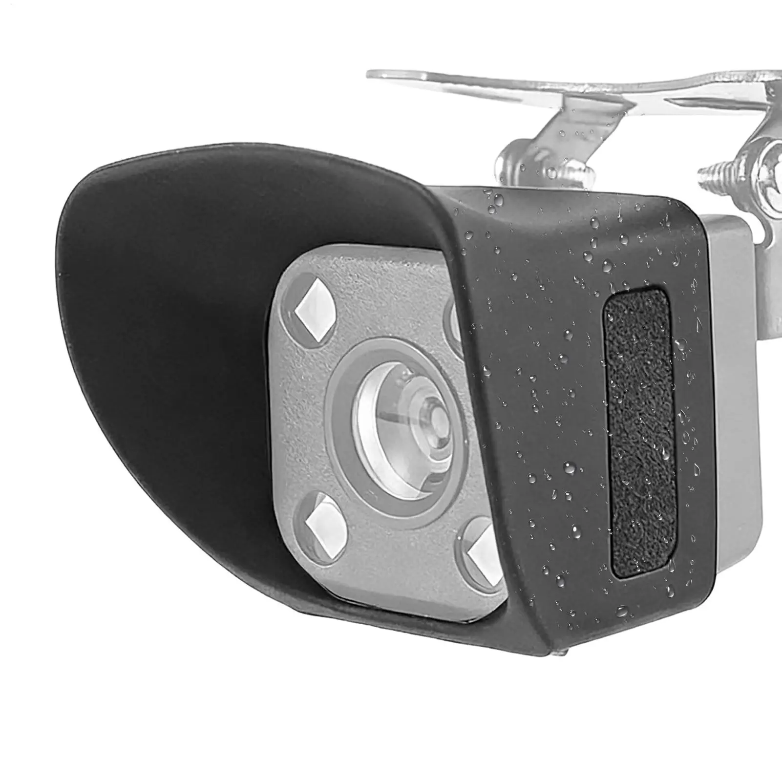 Universal Car Rear View Camera Waterproof Cover Silicone ield Rain Bloing Bumper Suitable for wide-angle square cameras