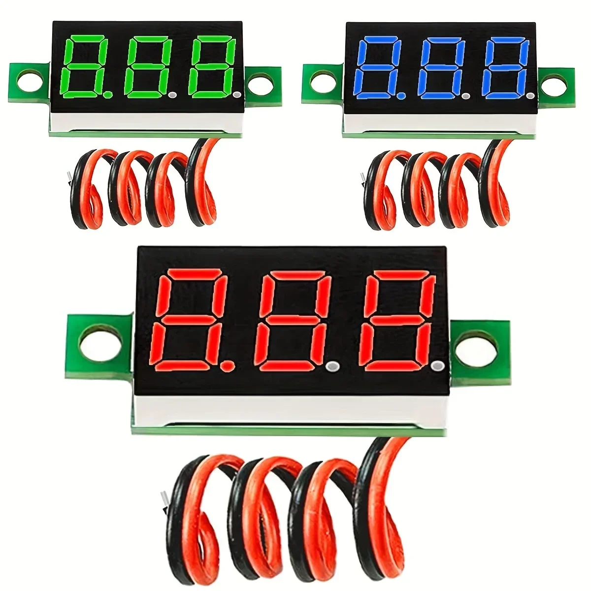 

1PC voltage display mini digital voltmeter 0.28-inch 2.5V-40V voltage tester for precise pressure measurement