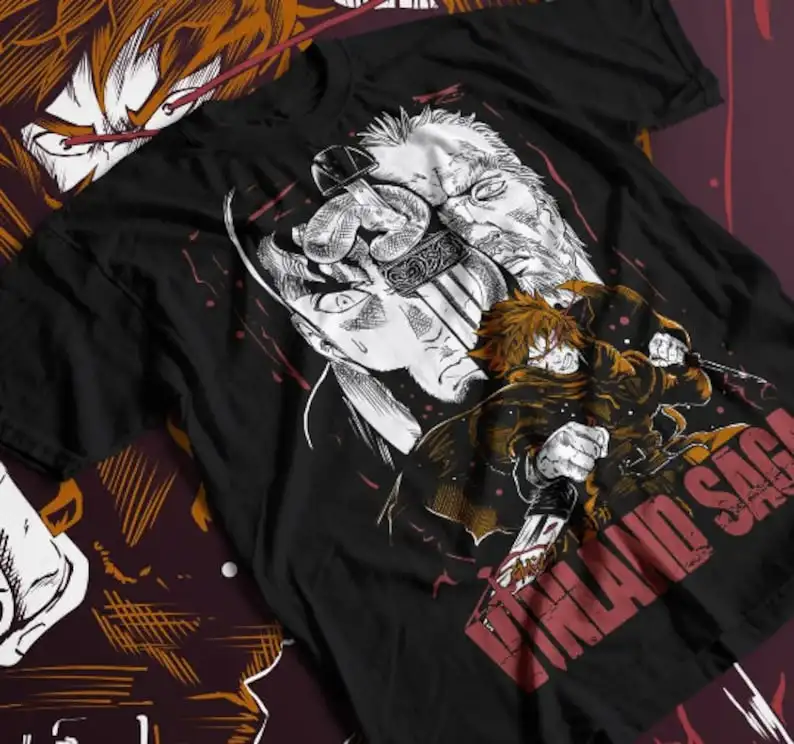 

Unisex Thorfinn Son of Thors Anime T-Shirt, Manga Viking Saga Shirt